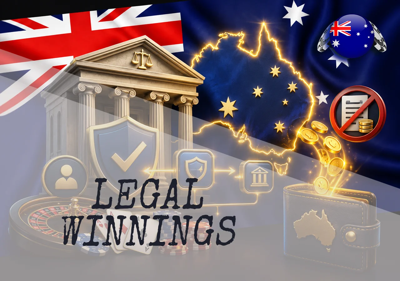 Legal casino winnings in Australia